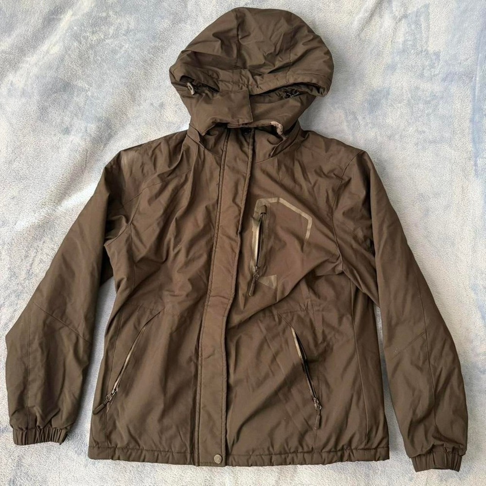 Wulcea‎ black  jacket with fur lining and hood. Men Size M